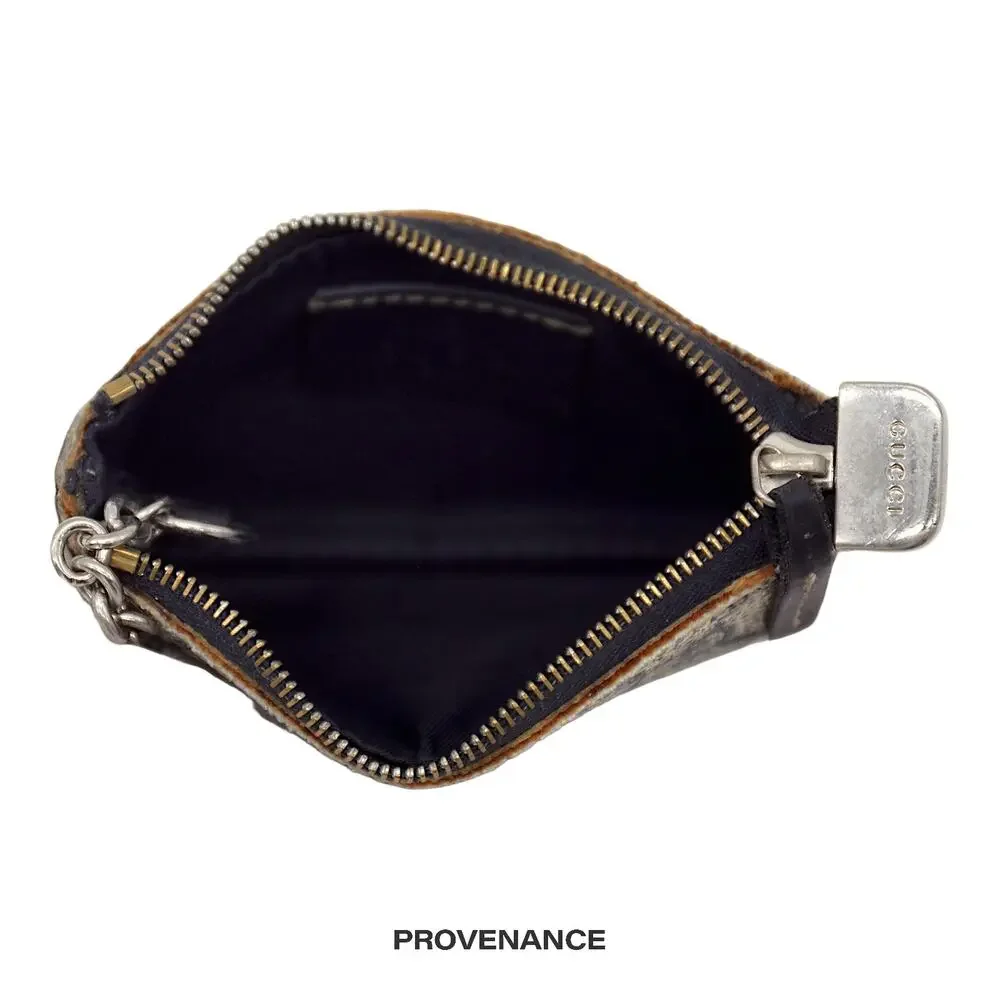 🔴 Gucci Key Pouch Cles - GG Supreme Navy - Picture 5 of 7